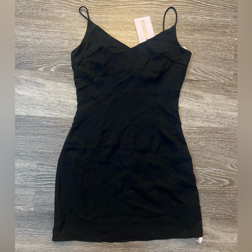 Sleek Black Cocktail Dress